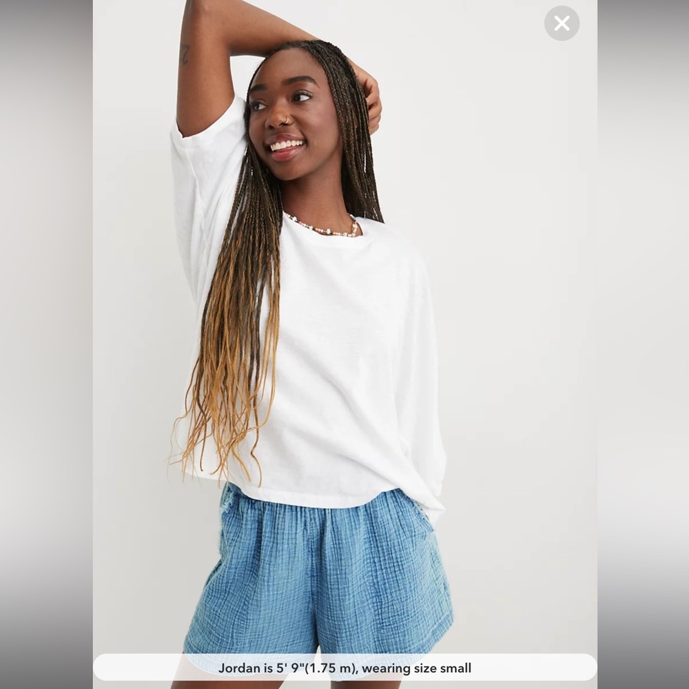 NWOT Aerie Slouchy Oversized T-Shirt in White